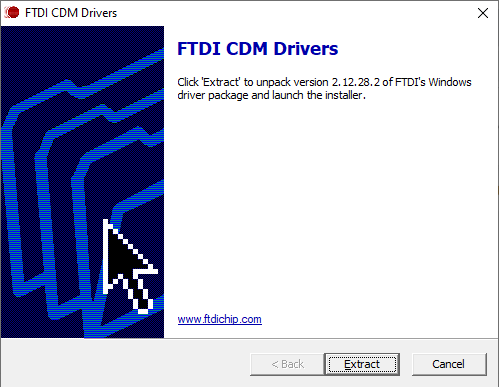 FTDI Extract Dialog